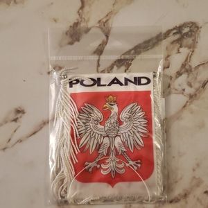 Polish/ American hanging flag
